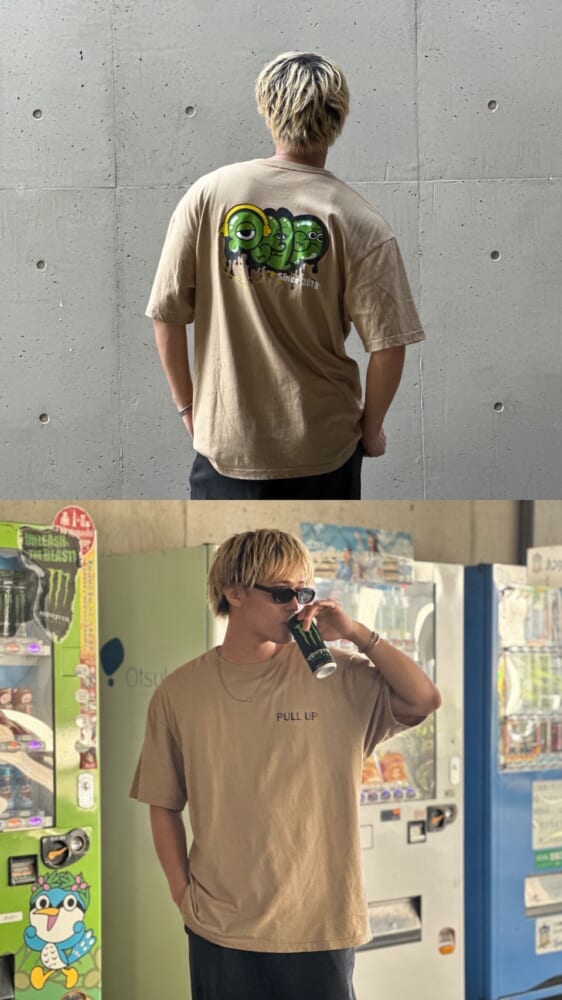 プルアップTシャツ サンドカーキ 商品写真2