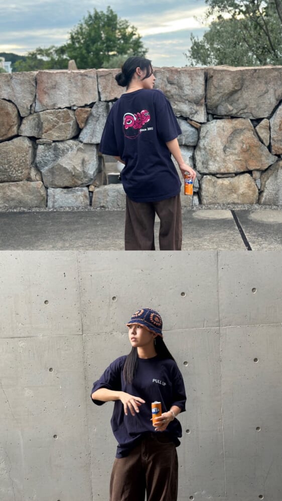 プルアップTシャツ ネイビー 商品写真2